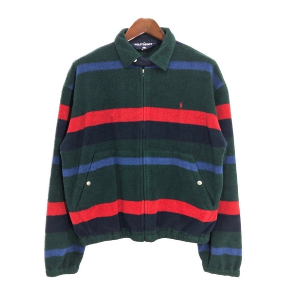 Vintage Rare 90s Polo Sport Ralph Lauren color-block fleece